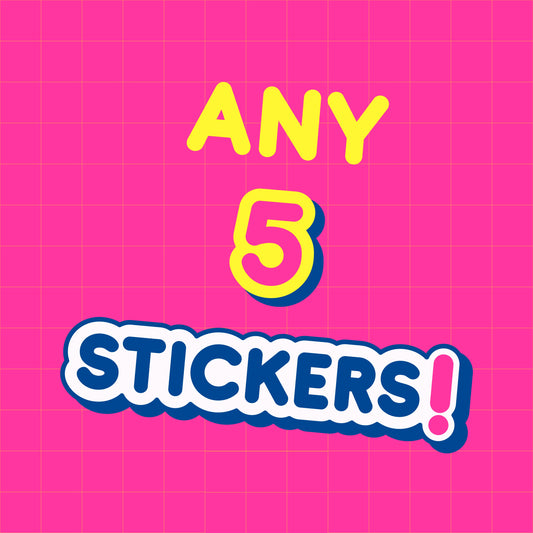 Any 5 Stickers - You choose!-Geeky Little Monkey