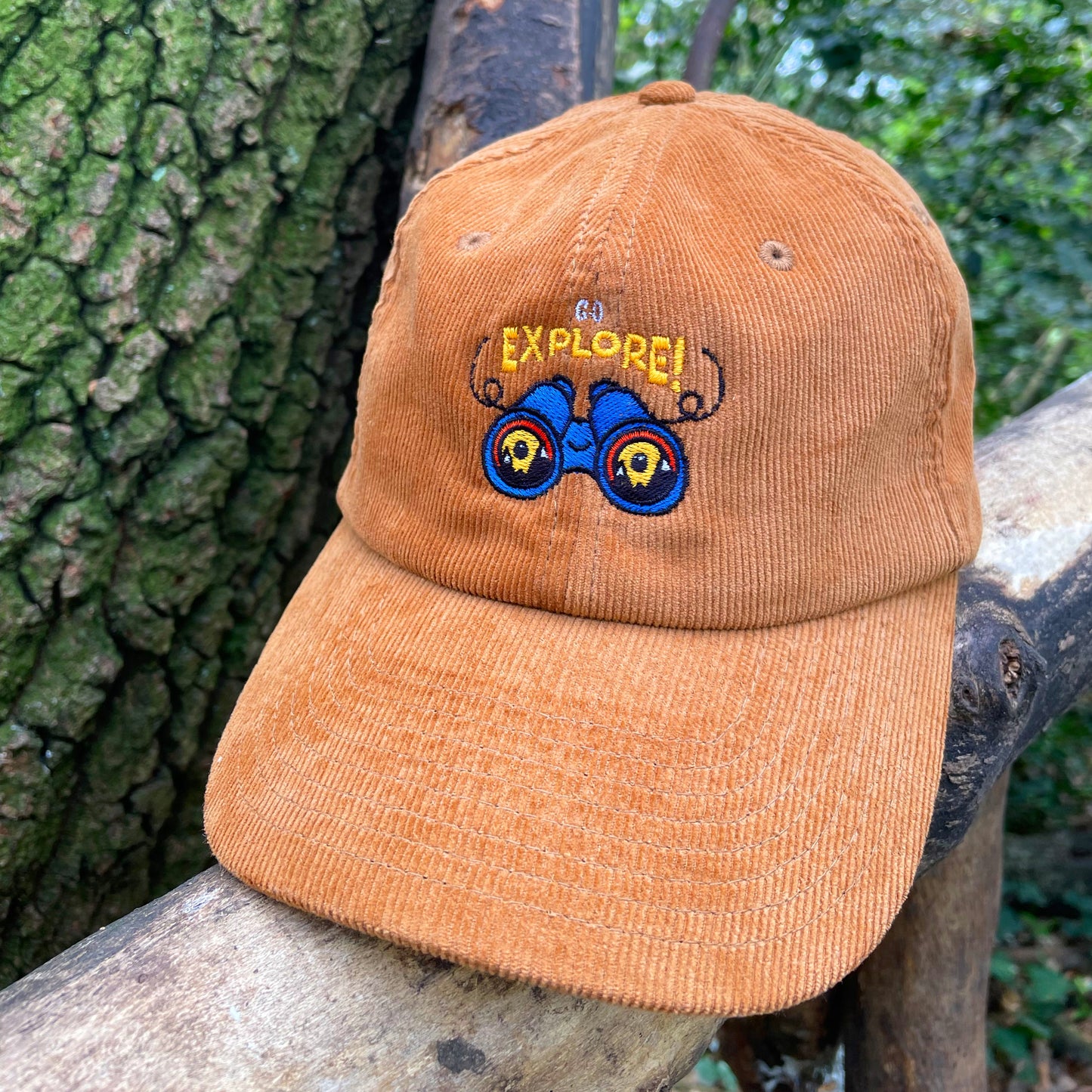 Go Explore! Cute Embroidered Cap-Geeky Little Monkey