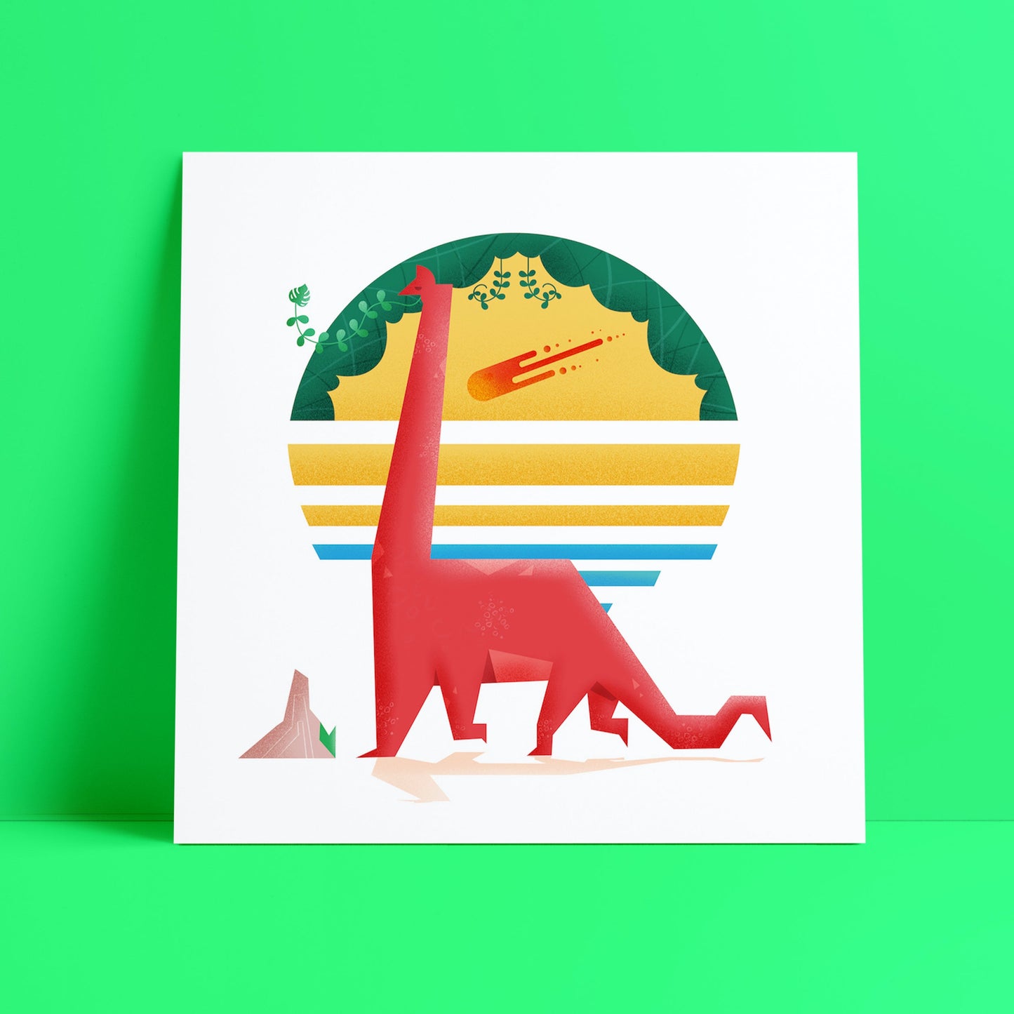 Set of 4 Dinosaur Art Prints-Geeky Little Monkey
