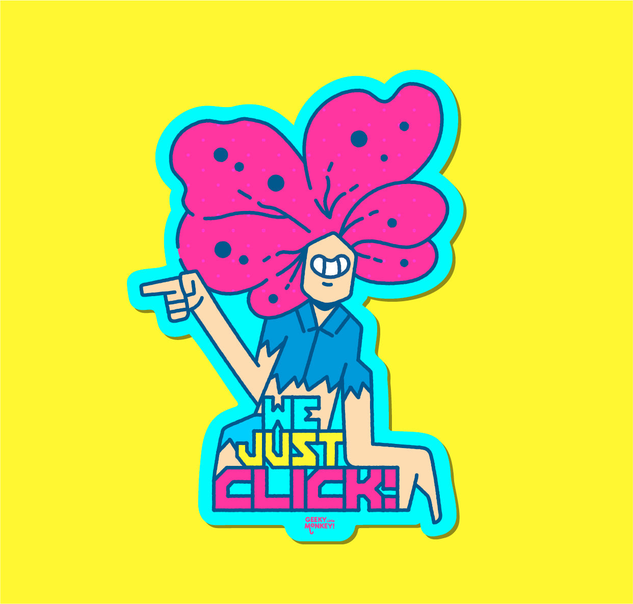 The Last of us Clicker Sticker-Geeky Little Monkey