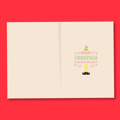 Santa's Coming!! Buddy the Elf Christmas card-Geeky Little Monkey
