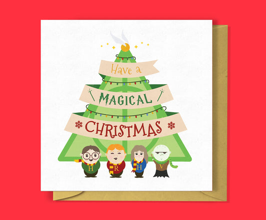 Have a magical Christmas Card-Geeky Little Monkey