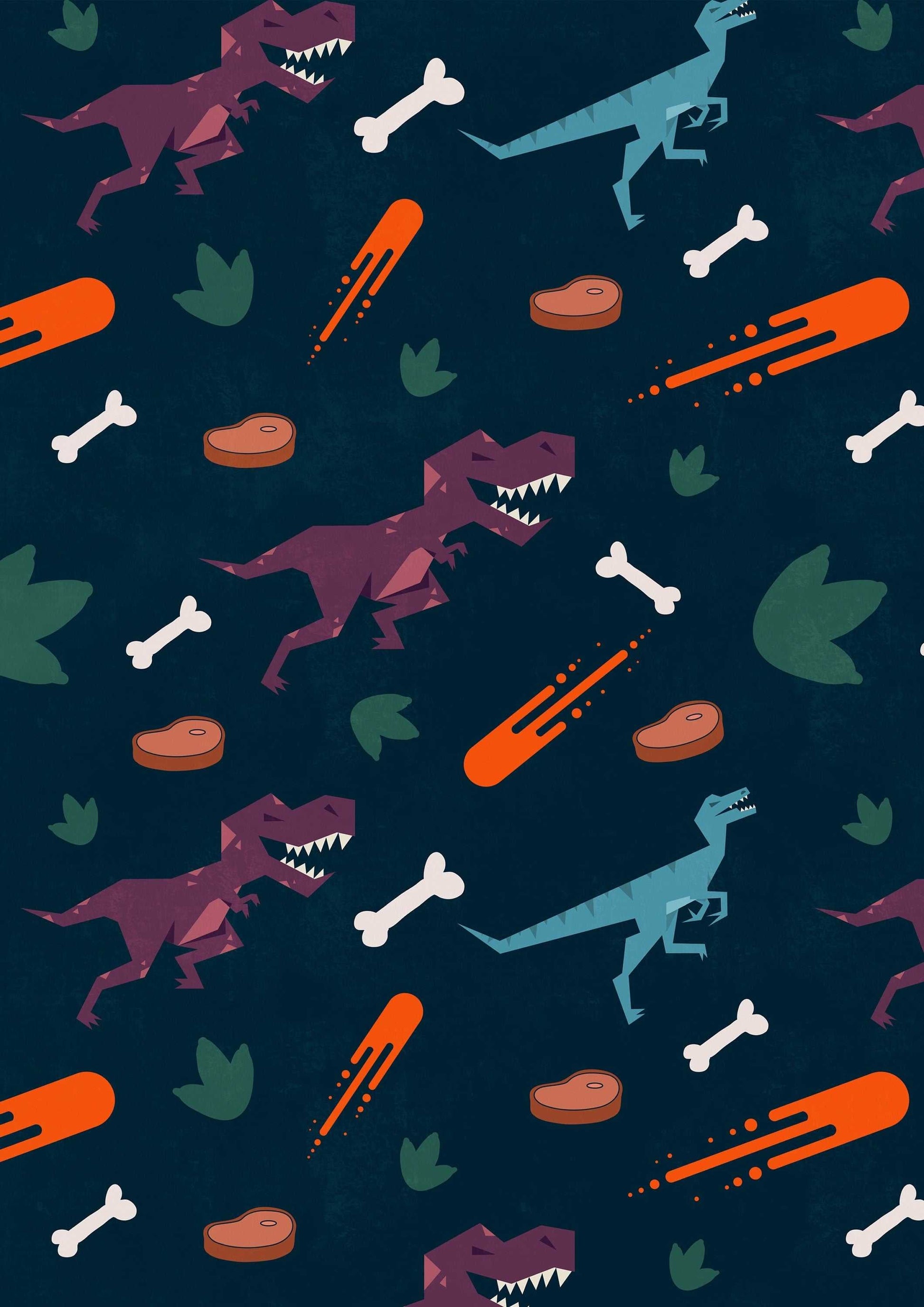 Carnivore Dinosaur Art Print-Geeky Little Monkey